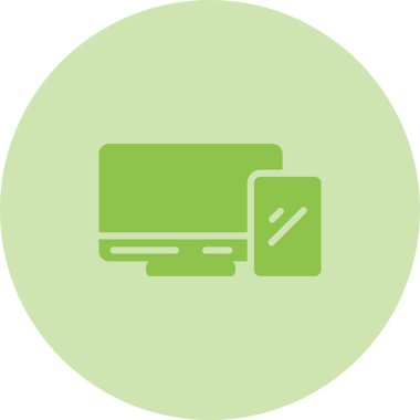 Bilgisayar. Web simgesi basit illüstrasyon