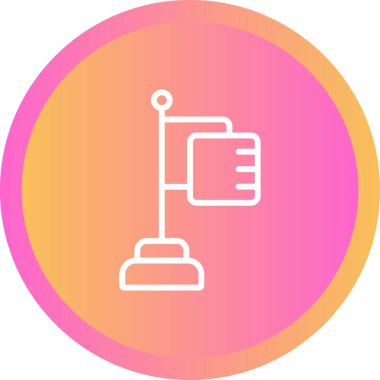 bayrak web simgesi, vektör illüstrasyonu