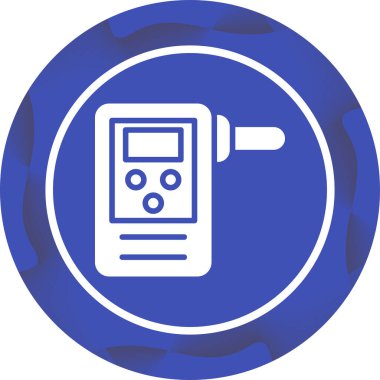 Breathalyzer web simgesinin vektör illüstrasyonu