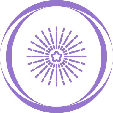 Havai fişek web simgesi, basit vektör illüstrasyonu 