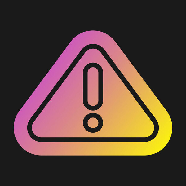 Warning, alert icon vector illustration 