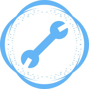 İngiliz anahtarı. Web simgesi basit illüstrasyon