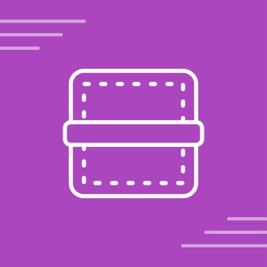 Web tasarımı için kenar simgesi, ayırıcı satır vektör işareti 