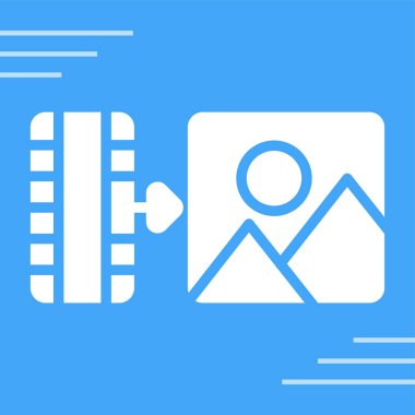 Görüntü simgesi, vektör illüstrasyonu