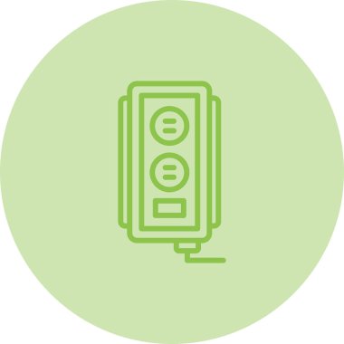 soket simgesi web basit illüstrasyon