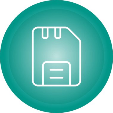 Disk web simgesi, basit vektör illüstrasyonu