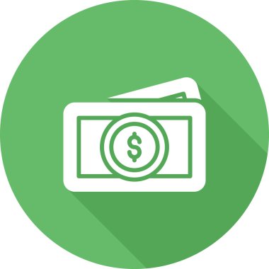 Para için. Web simgesi vektör illüstrasyonu 