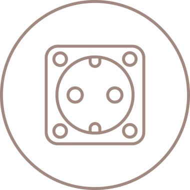 soket simgesi web basit illüstrasyon