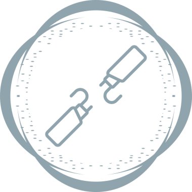 Kırık Kablo web simgesi, basit illüstrasyon 