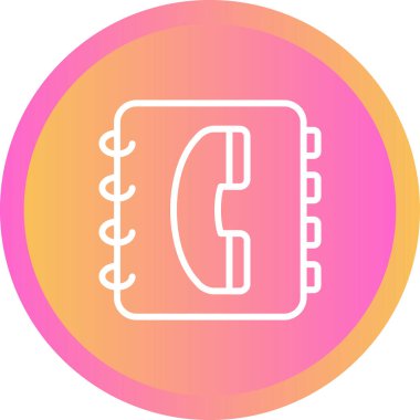 Telefon rehberi vektör illüstrasyonuName