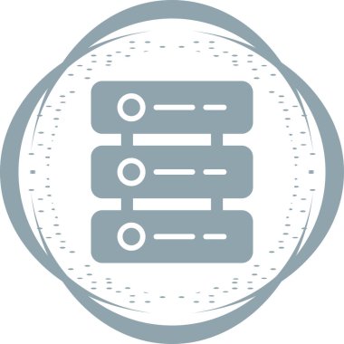 Web Sunucusu simgesi vektör illüstrasyonu 