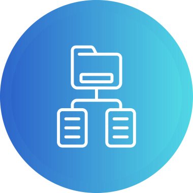 Belge Sınıflandırma Web simgesi vektör illüstrasyonu