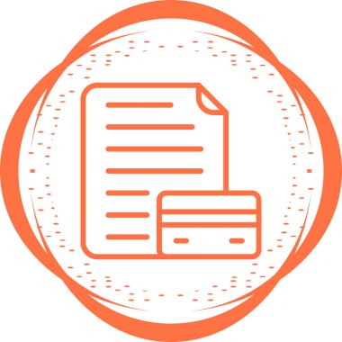 Kredi Raporunun vektör illüstrasyonu Modern simge