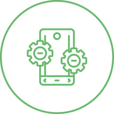 akıllı telefon simgesi, vektör illüstrasyonu basit tasarım