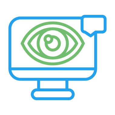 Görsel Tasarım Web simgesi vektör illüstrasyonu