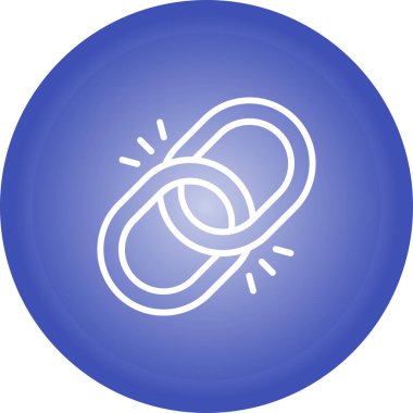 Web bağlantısı simgesi vektör illüstrasyonu 