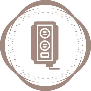 soket simgesi web basit illüstrasyon