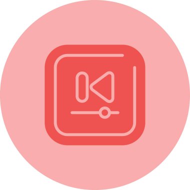 vektör web simgesi görüntüsü Önceki Parça düğmesi 