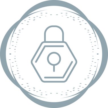 Kilit. Web simgesi basit illüstrasyon 