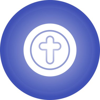 Haç. Web simgesi basit illüstrasyon 