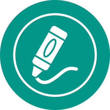 Pastel boya ikonu tasarım şablonu. Moda biçimi