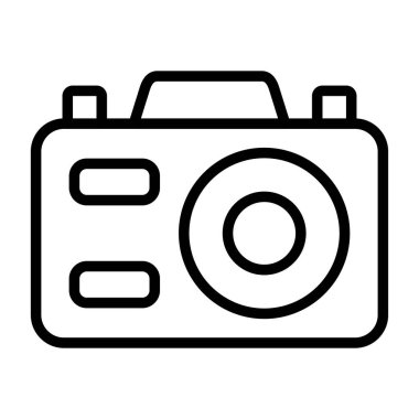 fotoğraf makinesi simgesi, vektör illüstrasyonu 