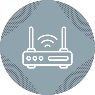 Yönlendirici. Web simgesi basit illüstrasyon 