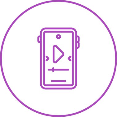 akıllı telefon simgesi, vektör illüstrasyonu basit tasarım