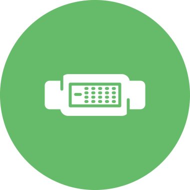 Dvi Simgesi İşareti, Basit Vektör İllüstrasyonu Beyaz Arkaplanda İzole Edildi