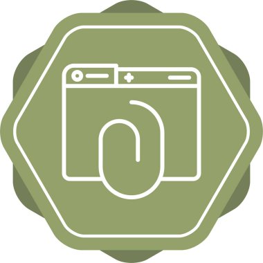 Eklenti simgesi web basit illüstrasyon