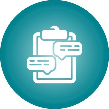 Konuşma baloncuklu pano, vektör illüstrasyonu 