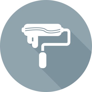 Boya silindiri tasviri. Onarım ve inşaat aracı