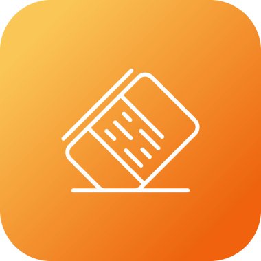 Silgi web simgesinin vektör illüstrasyonu 