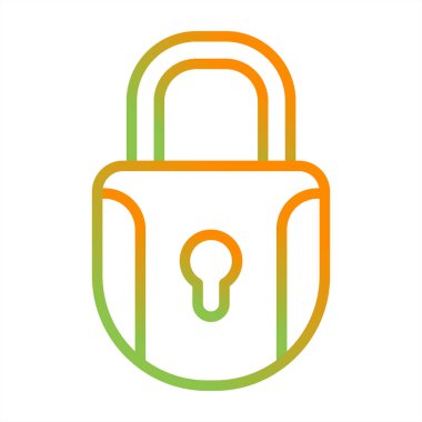 kilit simgesi, vektör illüstrasyonu  