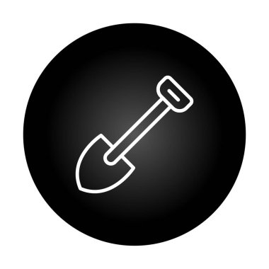 Web simgesi kürek, illüstrasyon vektör           