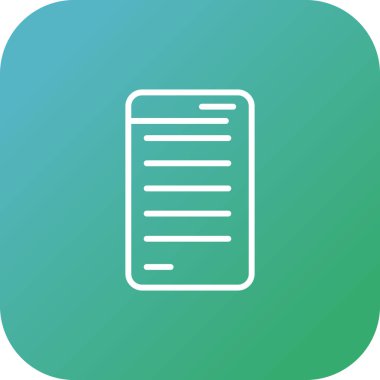 Reçete web simgesinin vektör illüstrasyonu