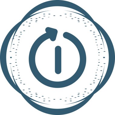 Yeniden başlat. Web simgesi basit tasarım