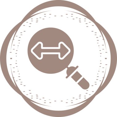 Büyütme Ağ simgesinin vektör illüstrasyonu