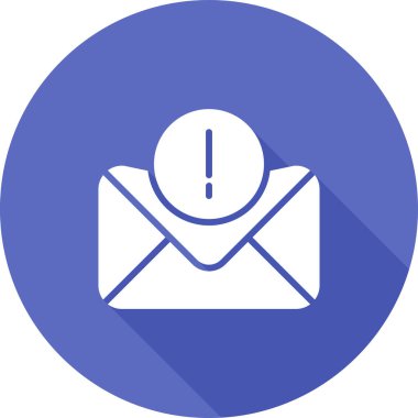 Hata İleti web simgesi, vektör illüstrasyonu