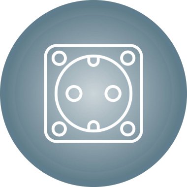 soket simgesi web basit illüstrasyon