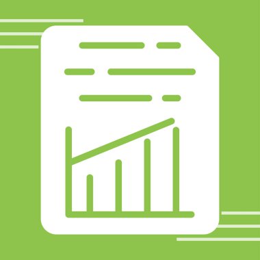 Belge Ekle Graph Web simgesi vektör illüstrasyonu