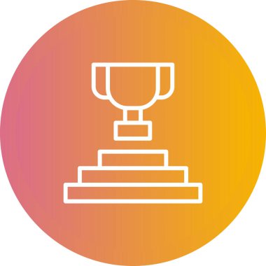 kupa simgesi, web basit illüstrasyon