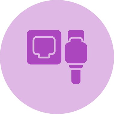 Ethernet web simgesinin vektör illüstrasyonu