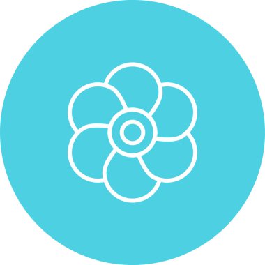 gelincik çiçek simgesi web basit illüstrasyon