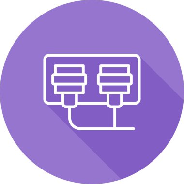 soket simgesi web basit illüstrasyon