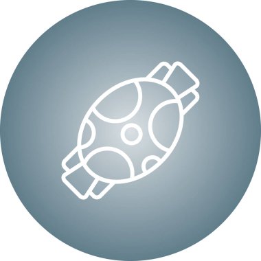 Şeker Web simgesi, basit illüstrasyon 