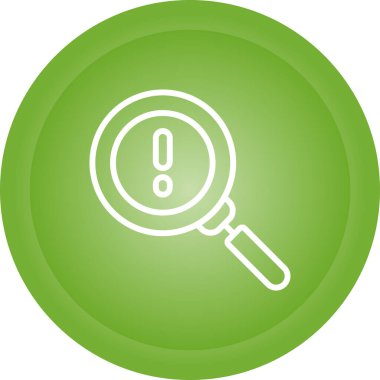 Girinti Algılama Sistemi ikon vektör çizimi