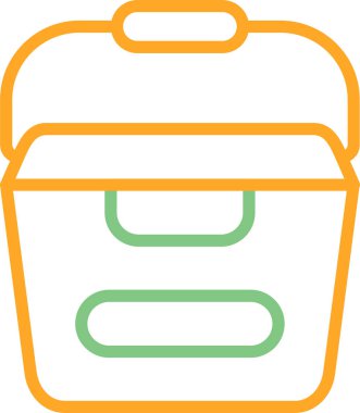 Taşınabilir su kabı vektör çizimi 