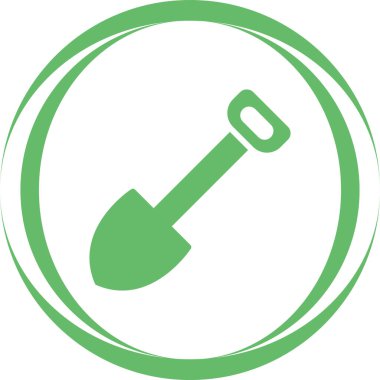 Web simgesi kürek, illüstrasyon vektör           