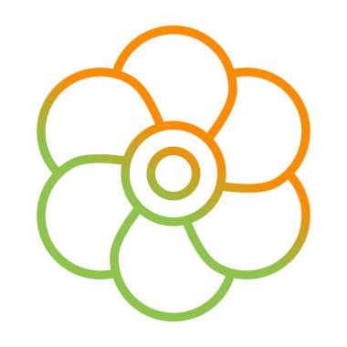 gelincik çiçek simgesi web basit illüstrasyon